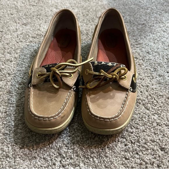 Sperry Top-Sider Angelfish Sparkle Leopard boat/deck shoe #9102815 size 10M - Picture 2 of 8